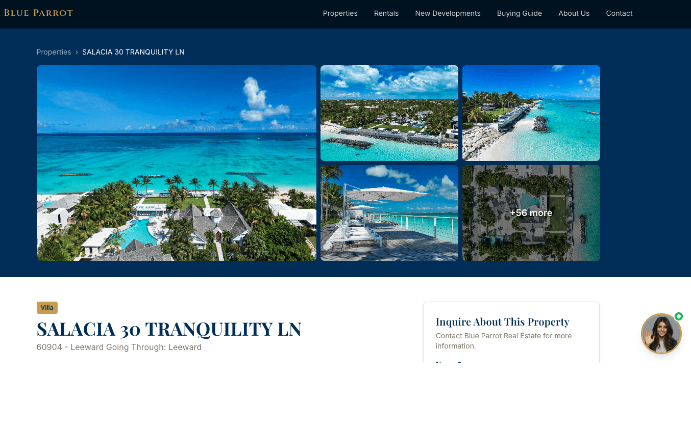 Blue Parrot Realty screenshot