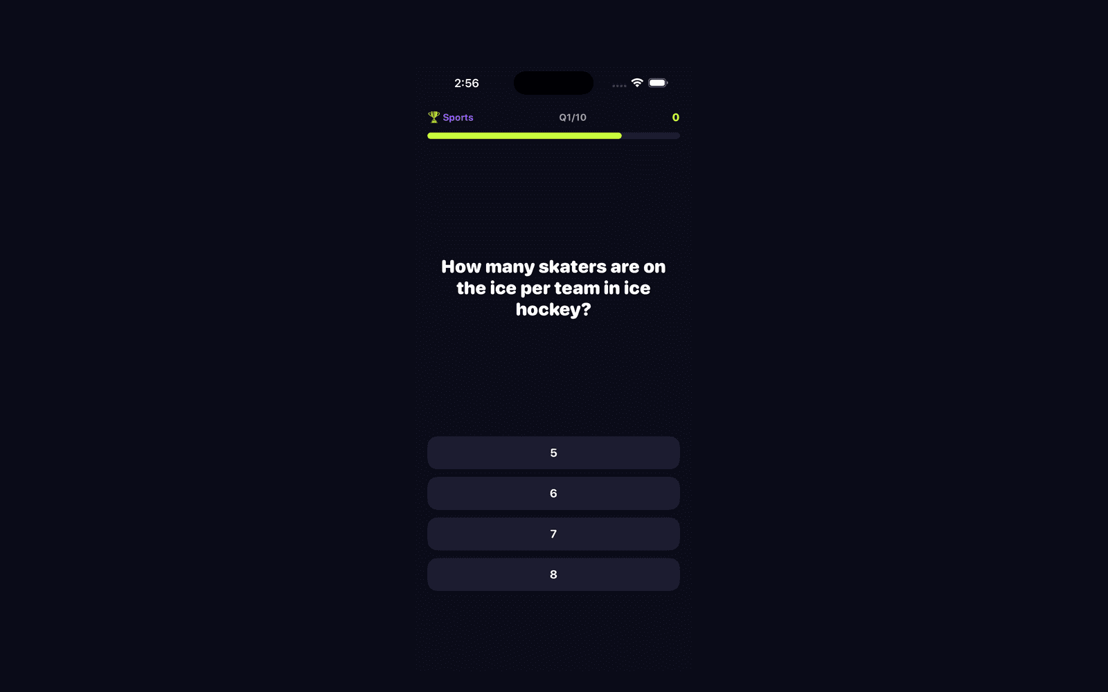 WHAMI's media round: an audio question mid-clip, the photo question, and the reveal card showing album art
